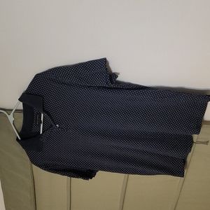 Banana Republic Medium Polo Blue with white dots